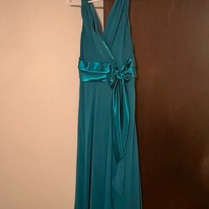 Teal Dress. Knee length